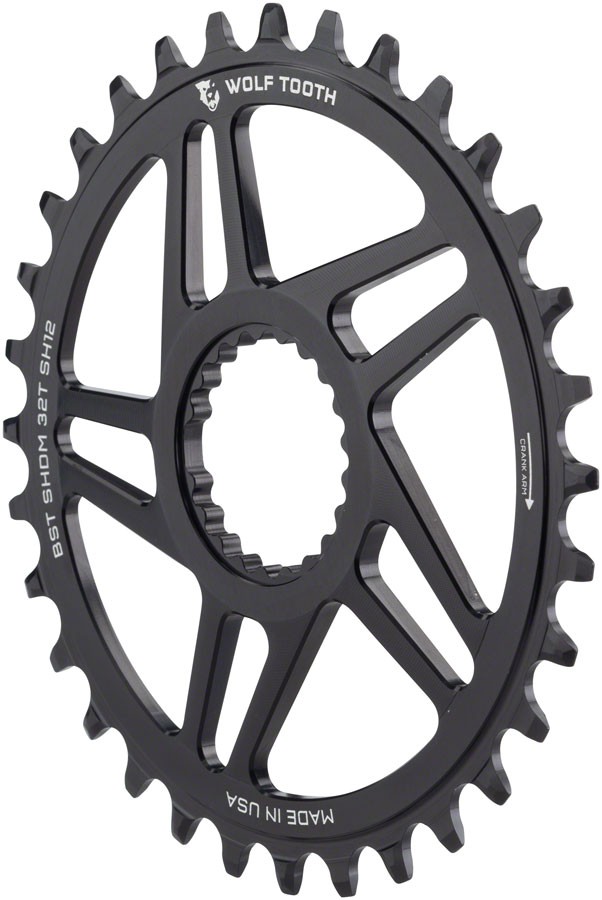 Shimano Direct Mount Chainring for Hyperglide+ Chain - Wolf Tooth Direct Mount