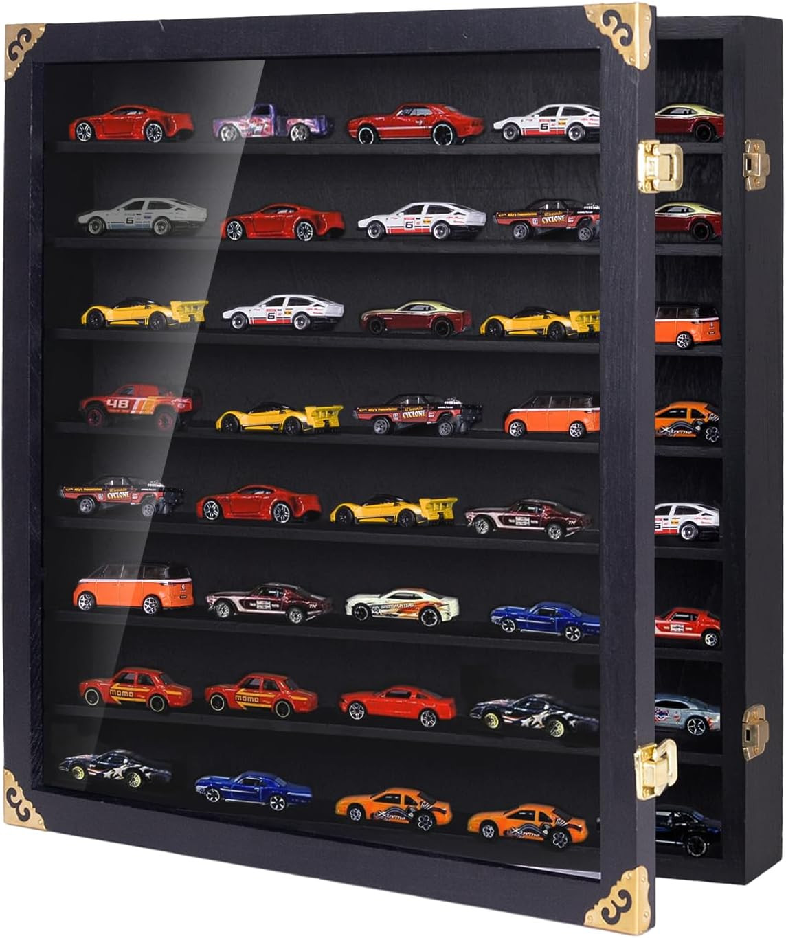 Giant Hotwheels Display Case with Wall Mounts,Display up to 80 Cars ,Model Hot T