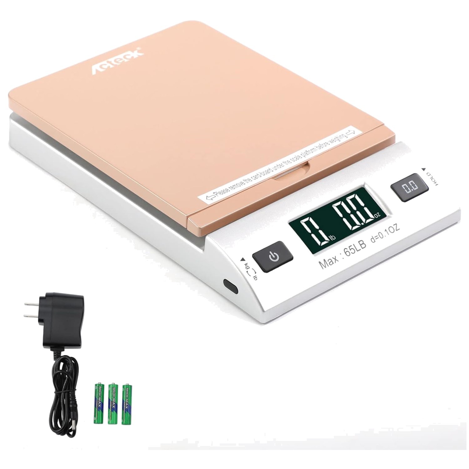 Modern 65LB x 0.1OZ Shipping Scale with LCD - Perfect for Packages & Envelopes