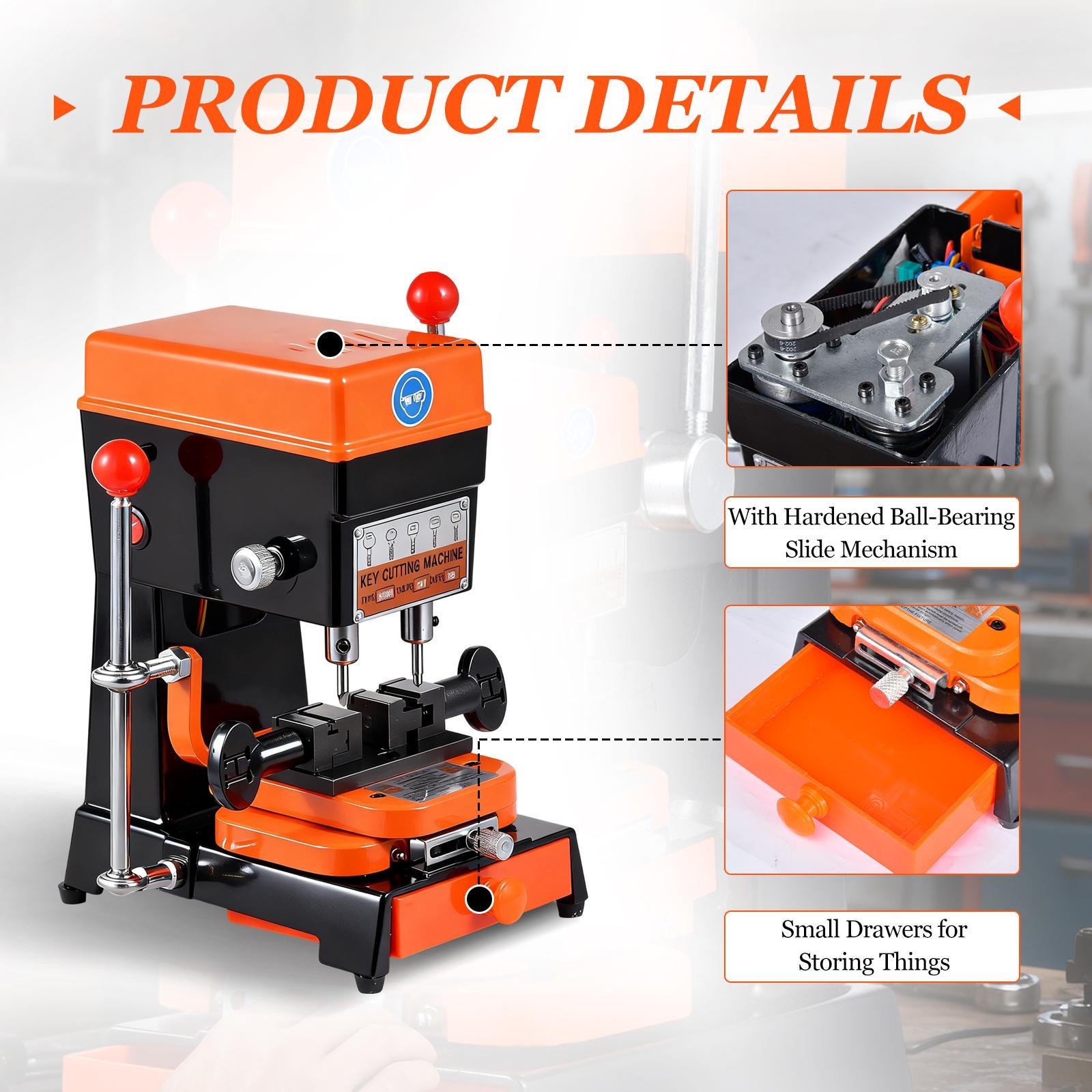 Vertical Key Cutting Machine Multifunction Key Duplicating Copier Locksmith Tool
