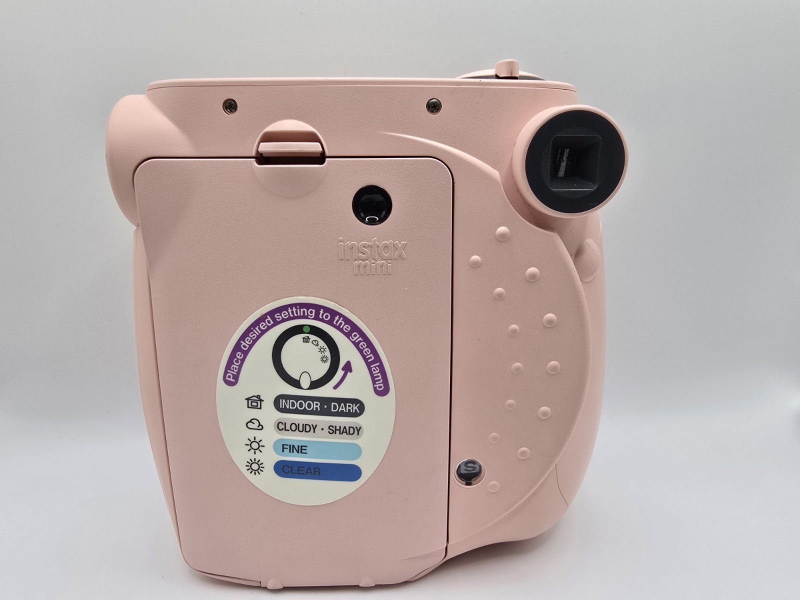 Fujifilm Instax Mini 7s Light Pink With Clear Glitter Case