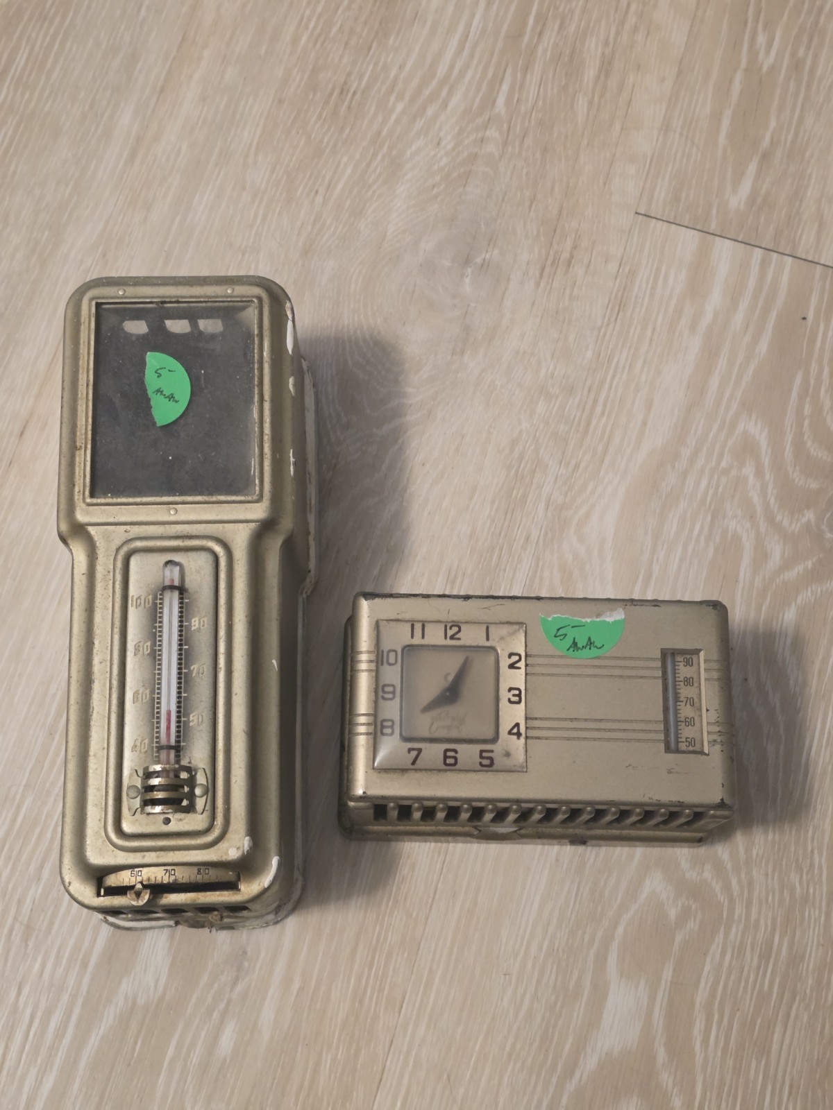 Vintage Honeywell Thermostate Rectangal And One Other. Lot Of 2