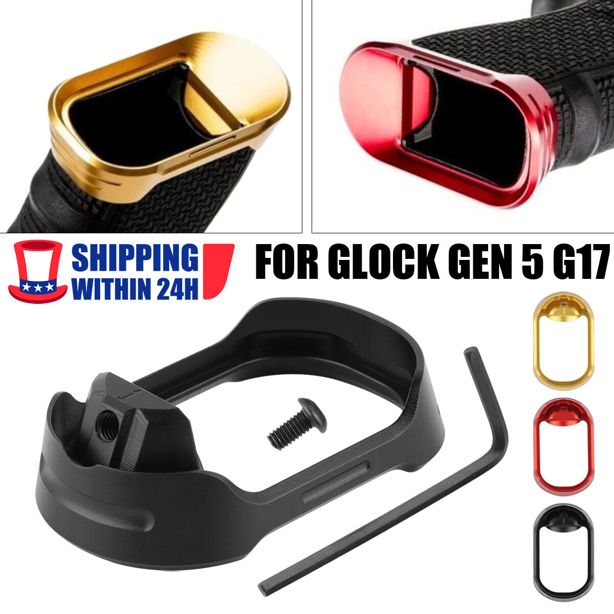 New Aluminum Magwell for Glock Gen5 Glock 17 G17 Hunting Accessories