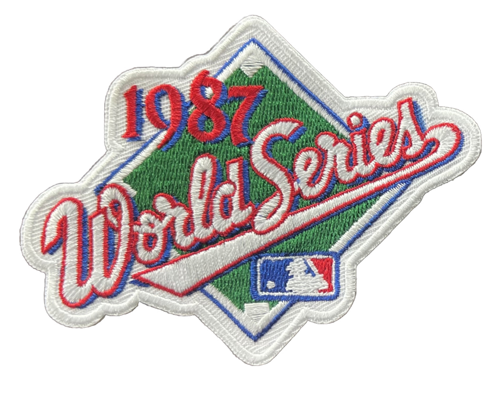 1987 World Series Jersey Patch St. Louis Cardinals Minnesota Twins 4in Iron Sew