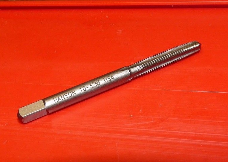 10-32 NF Taper Hand Tap Starter USA Irwin Hanson 1031 ZR RH 3 Flute Carbon Steel