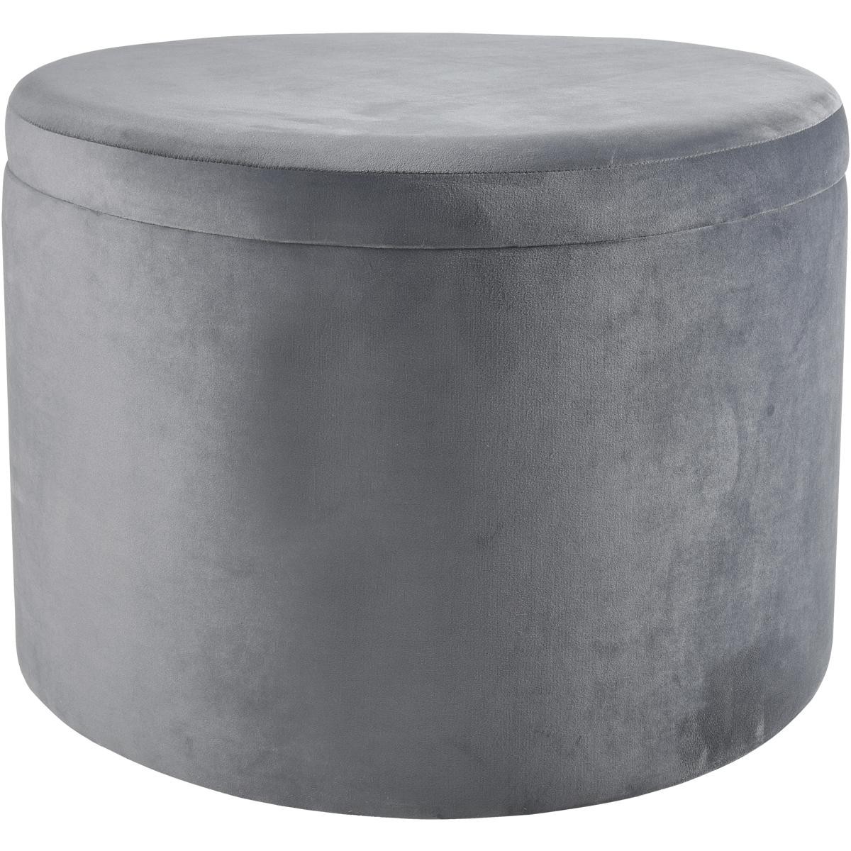 Atlas Lighting & Home SE11037-02 Linder 17.25 inch Gray Storage Ottoman