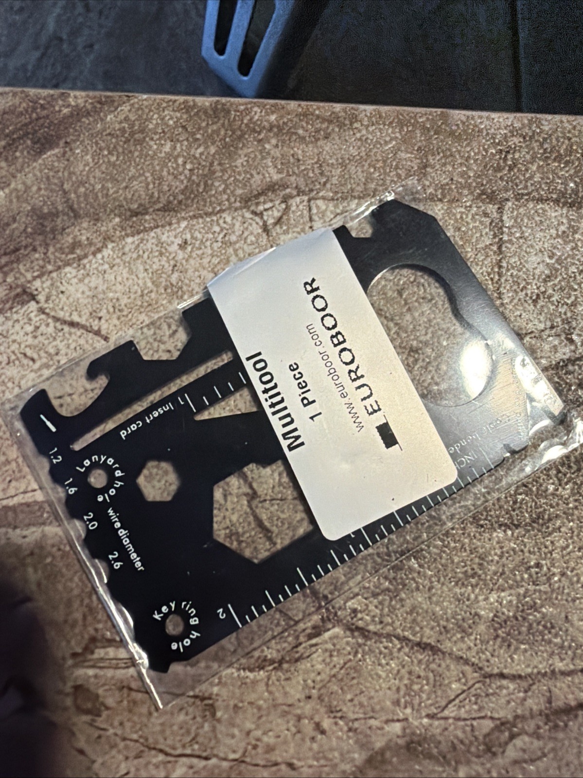 KB1- 11 Function Credit Card Sized Multi-tool Black Metal