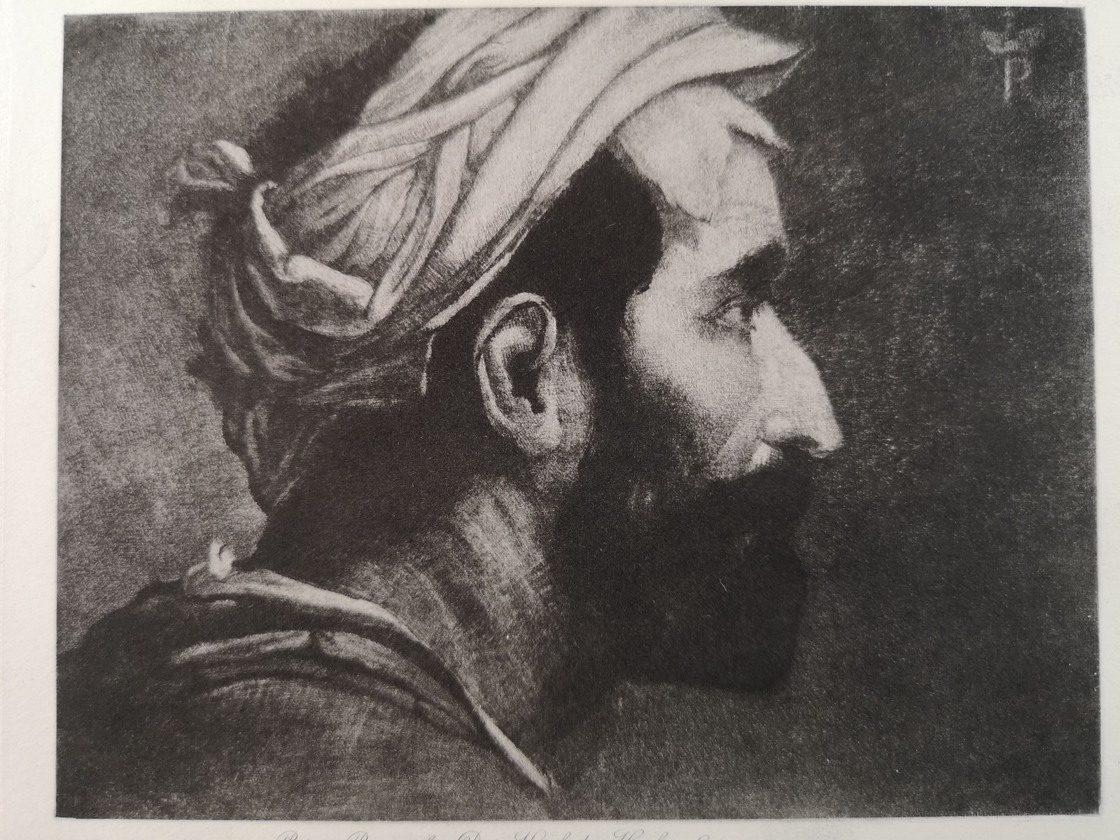 Heliogravure from 1894. The Executioner's Head. v. der Palatinate, fec. (after):