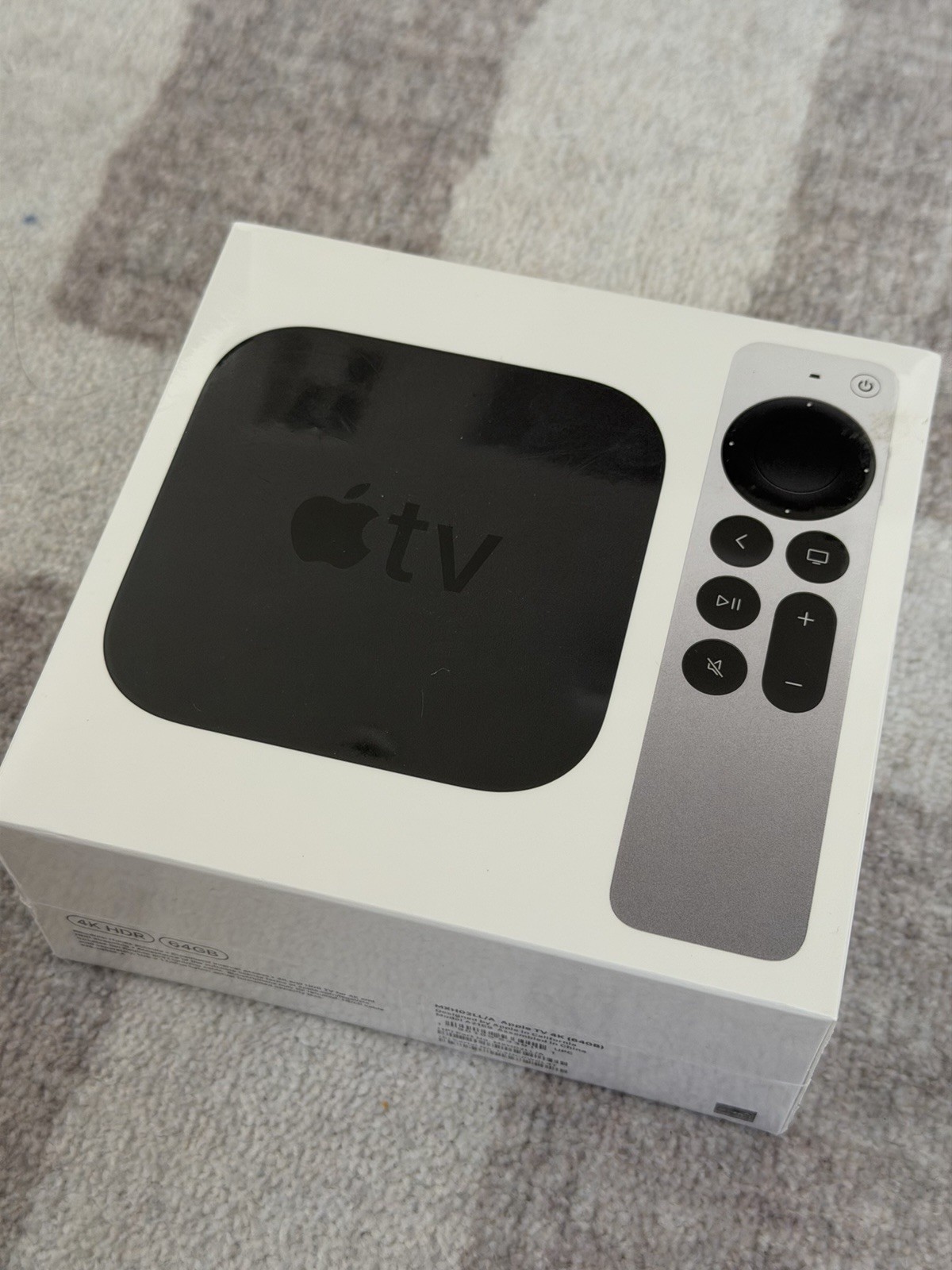 Apple TV 4K  HDR 2nd Gen 64GB Media Streamer Black MXH02LL/A NEW IN BOX Wrapped