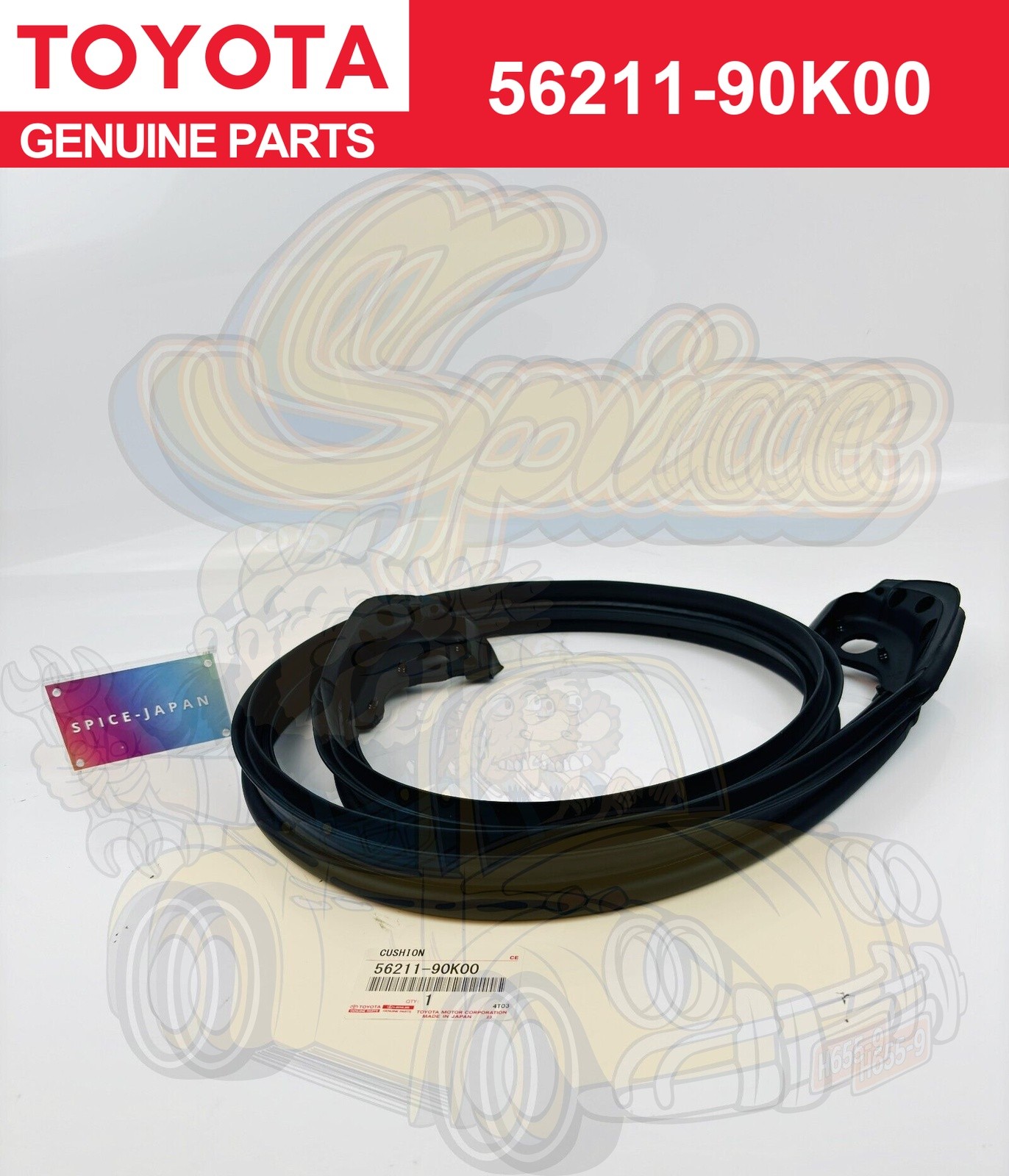 TOYOTA Land Cruiser 75 Series Lower Windscreen Seal Rubber Mold 56211-90K00 NEW