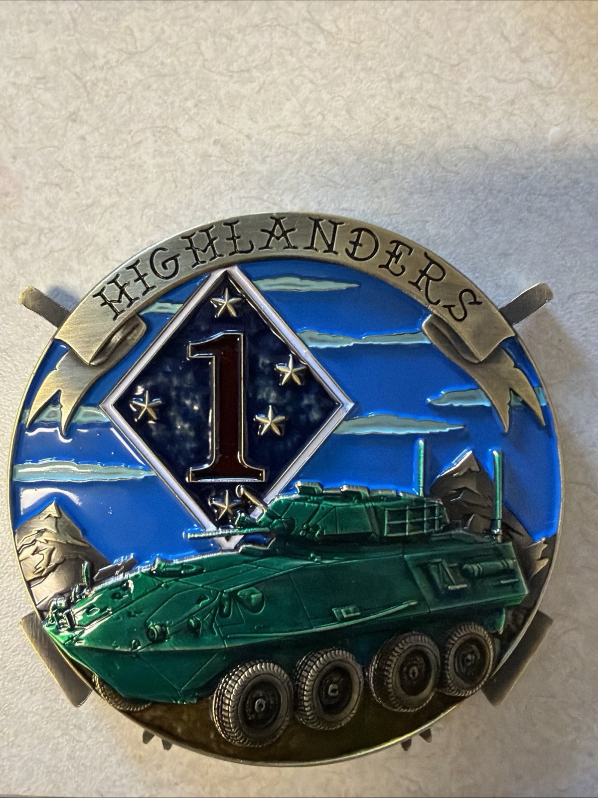 1st LAR Charlie “Warpig” Co Challenge Coin 3.5"