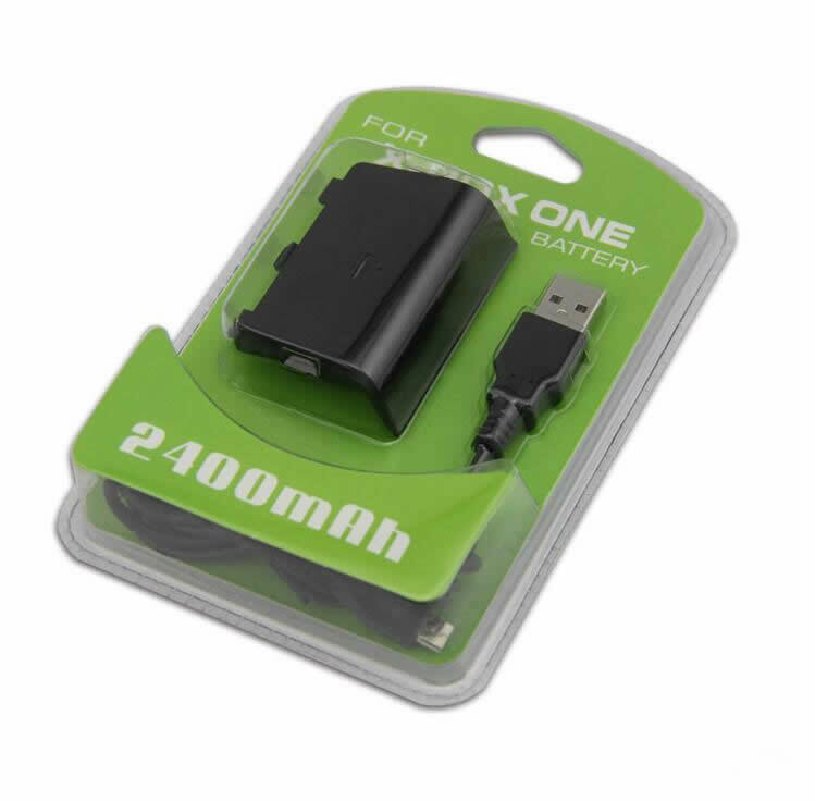 For Xbox One Battery Pack Controller Rechargeable Wireless Micro USB 2400mAh