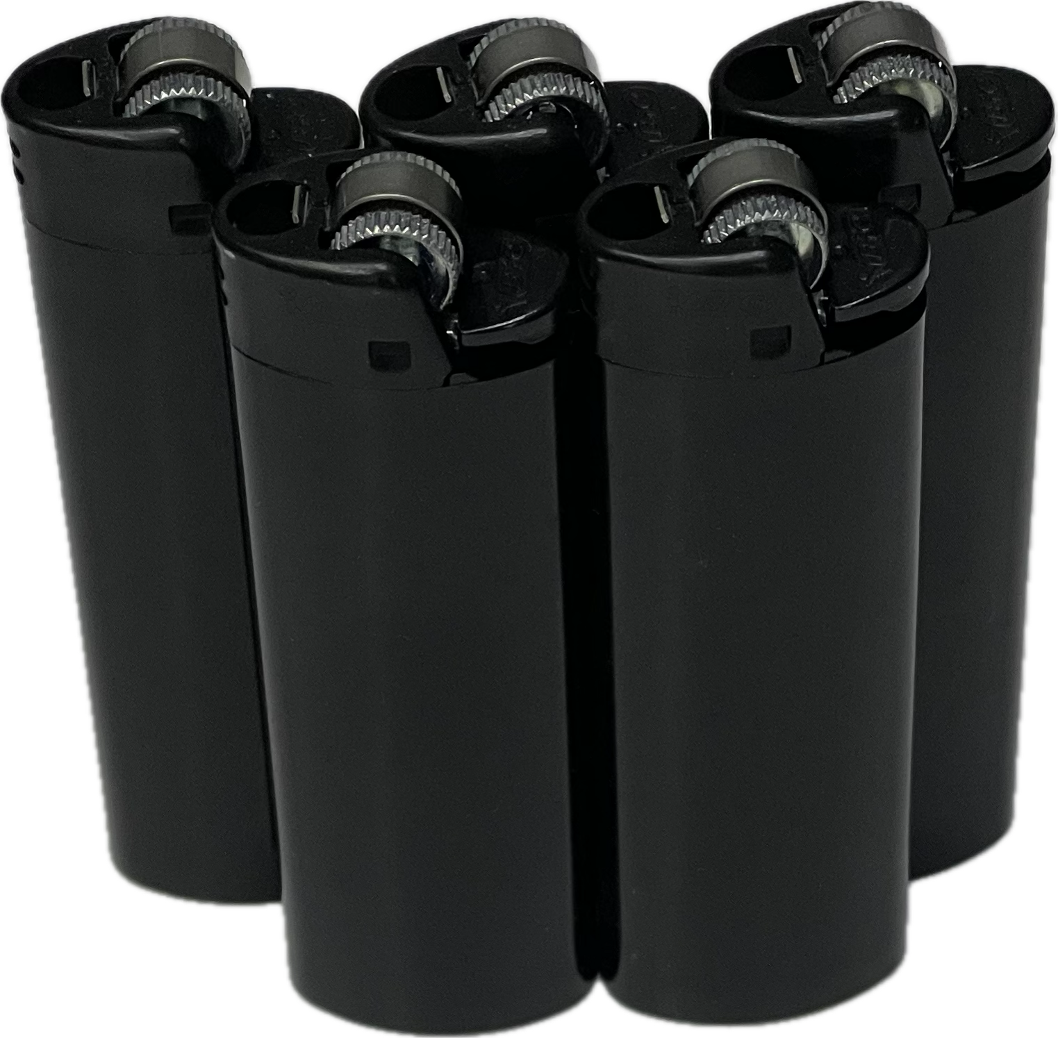 5 Pieces LIMITED EDITION All Black BiC Classic MAXi Lighter