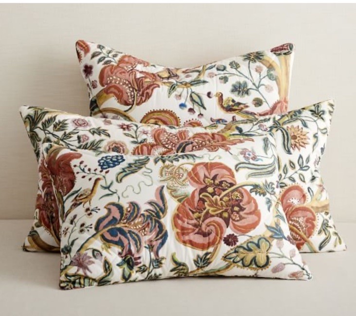 Pottery Barn Eleanor Palempore Percale King Sham 1