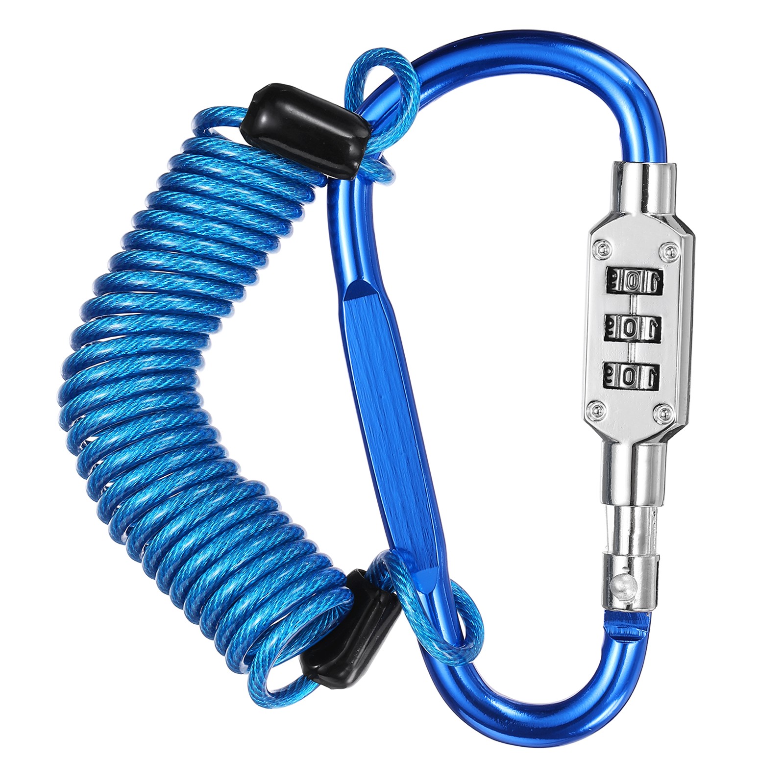 4.9Ft Security Cable Lock Steel Safety Cable with 3.8" Combination Lock Blue