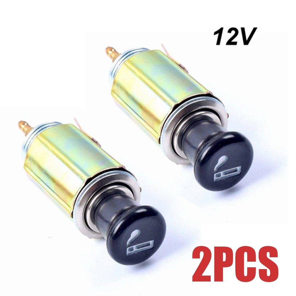 DC 12V Car Auto 2X Cigarette Lighter Replacement Plug & Socket Assembly Set N469