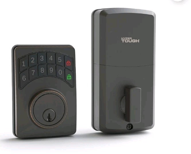 Hyper Tough Digital Deadbolt With Electrical Keypad (1752004)