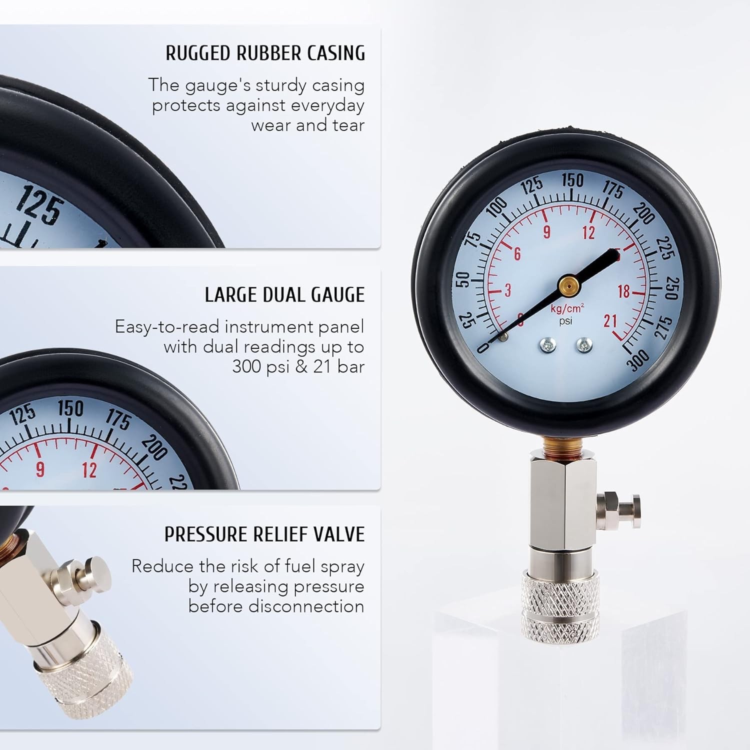 Engine Cylinder Compression Gauge Tester Kits Gas Engine Diagnostic Testing Tool