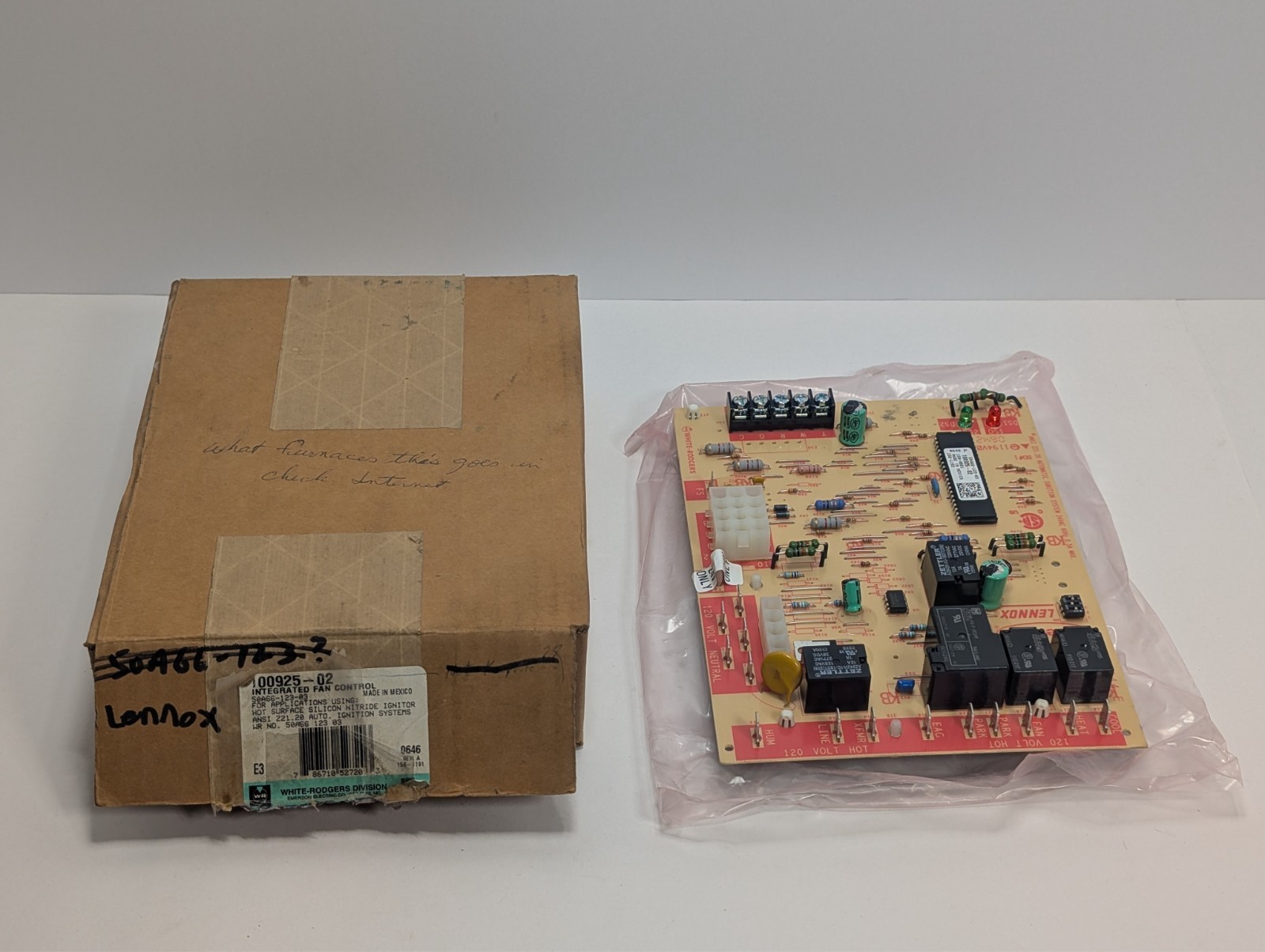 Lennox 100925-02 50A66-123-03 Furnace OEM Control Board White-Rodgers Emerson