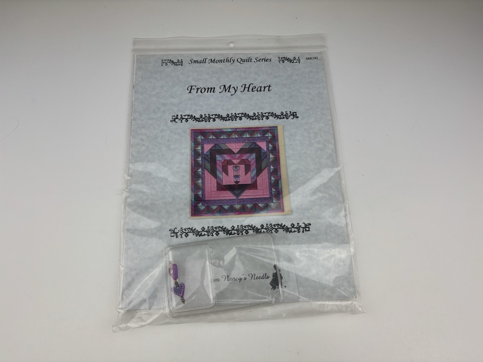 From Nancy’s Needle From My Heart Needlepoint Pattern With Charm 7S