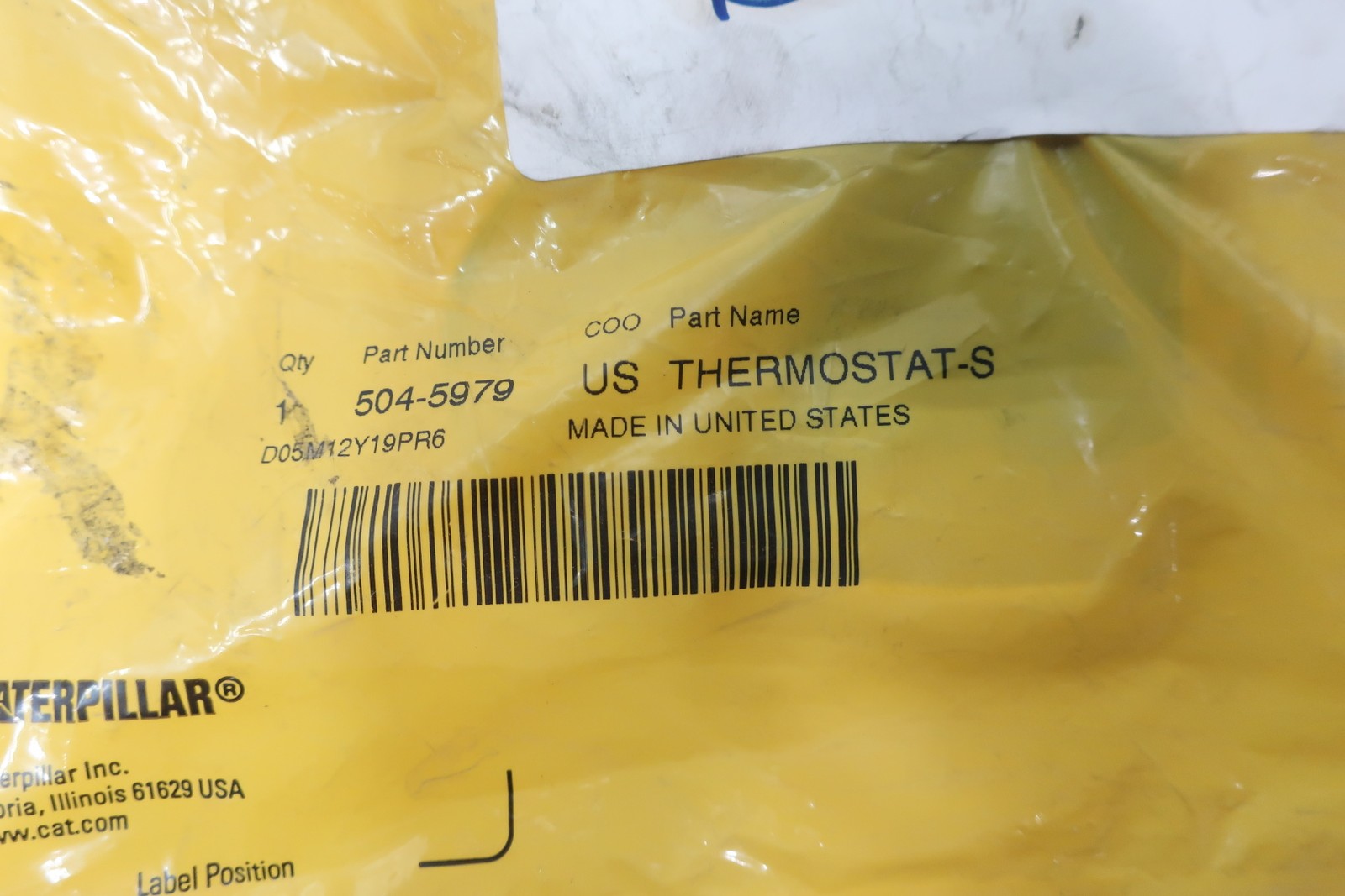 Caterpillar Cat 504-5979 Electronic Thermostatic Switch W/ Probe