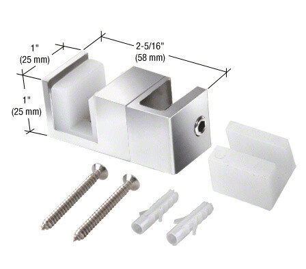 CRL Polished Stainless Steel Replacement Guide for Fixed Panel Door Attachment
