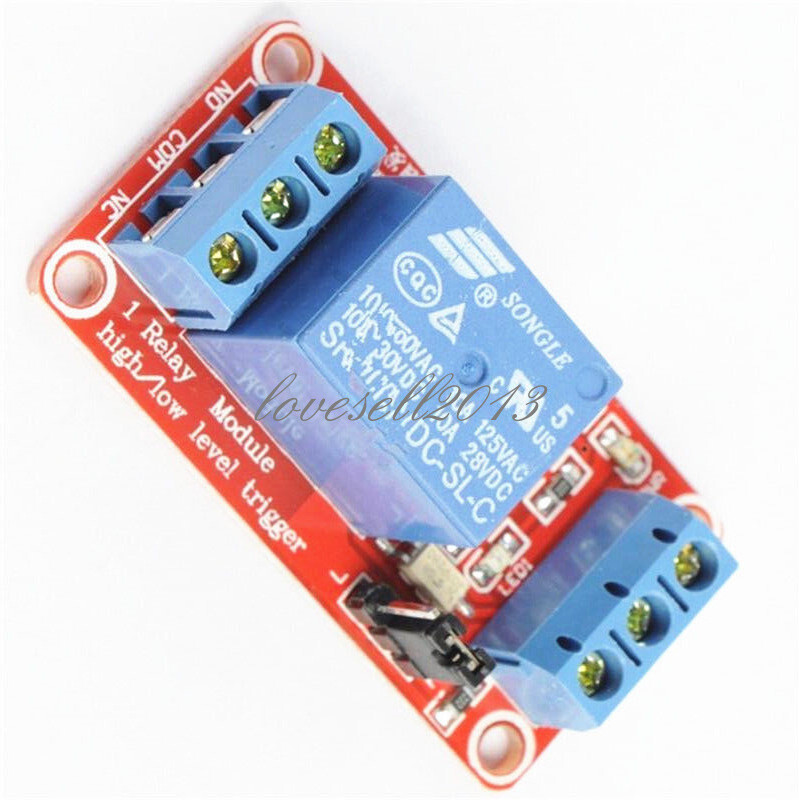 12V 1 Channel Module With Optocoupler Isolation High and Low Level Trigger Relay