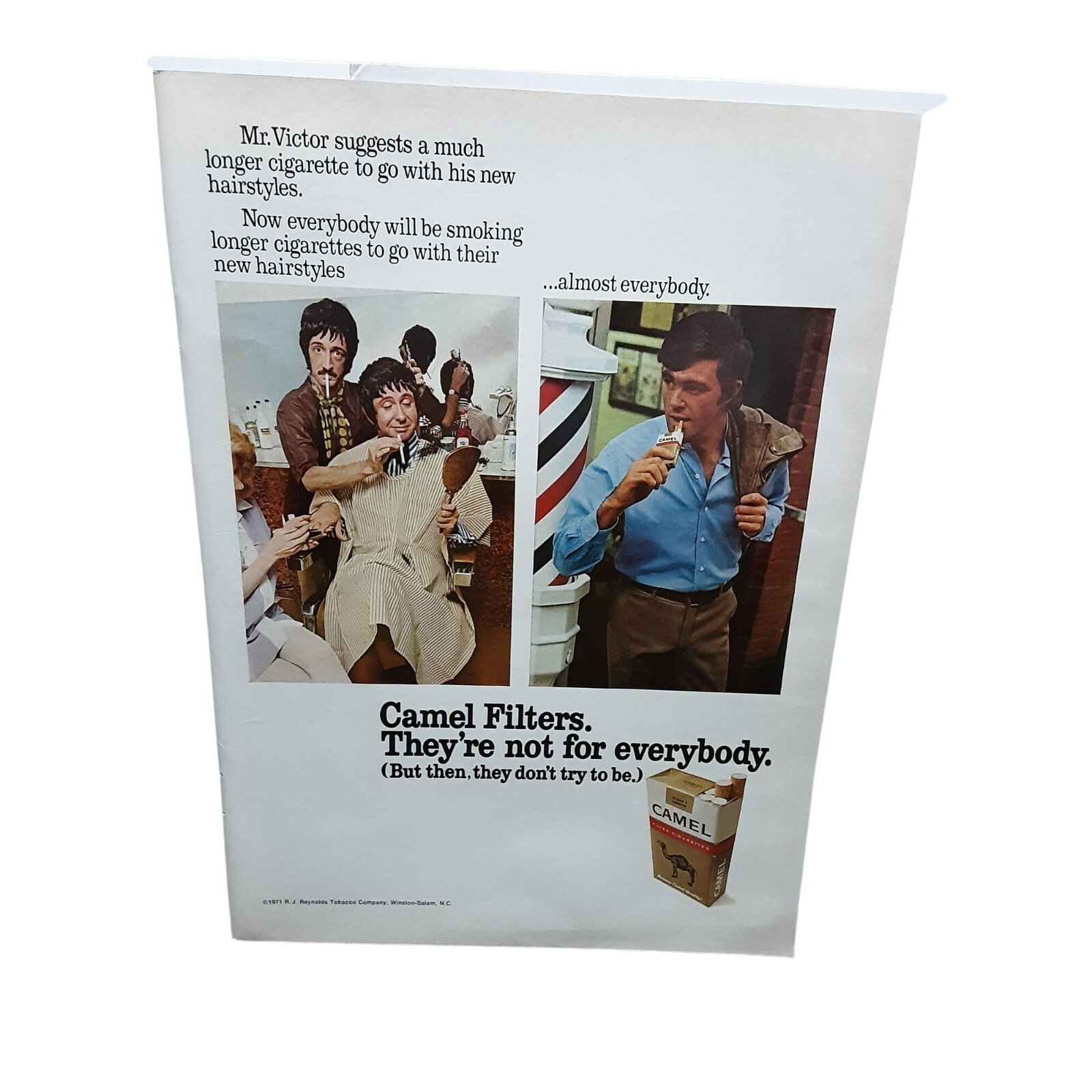 1971 Camel Cigarettes Mr Victor Original Print Ad Vintage