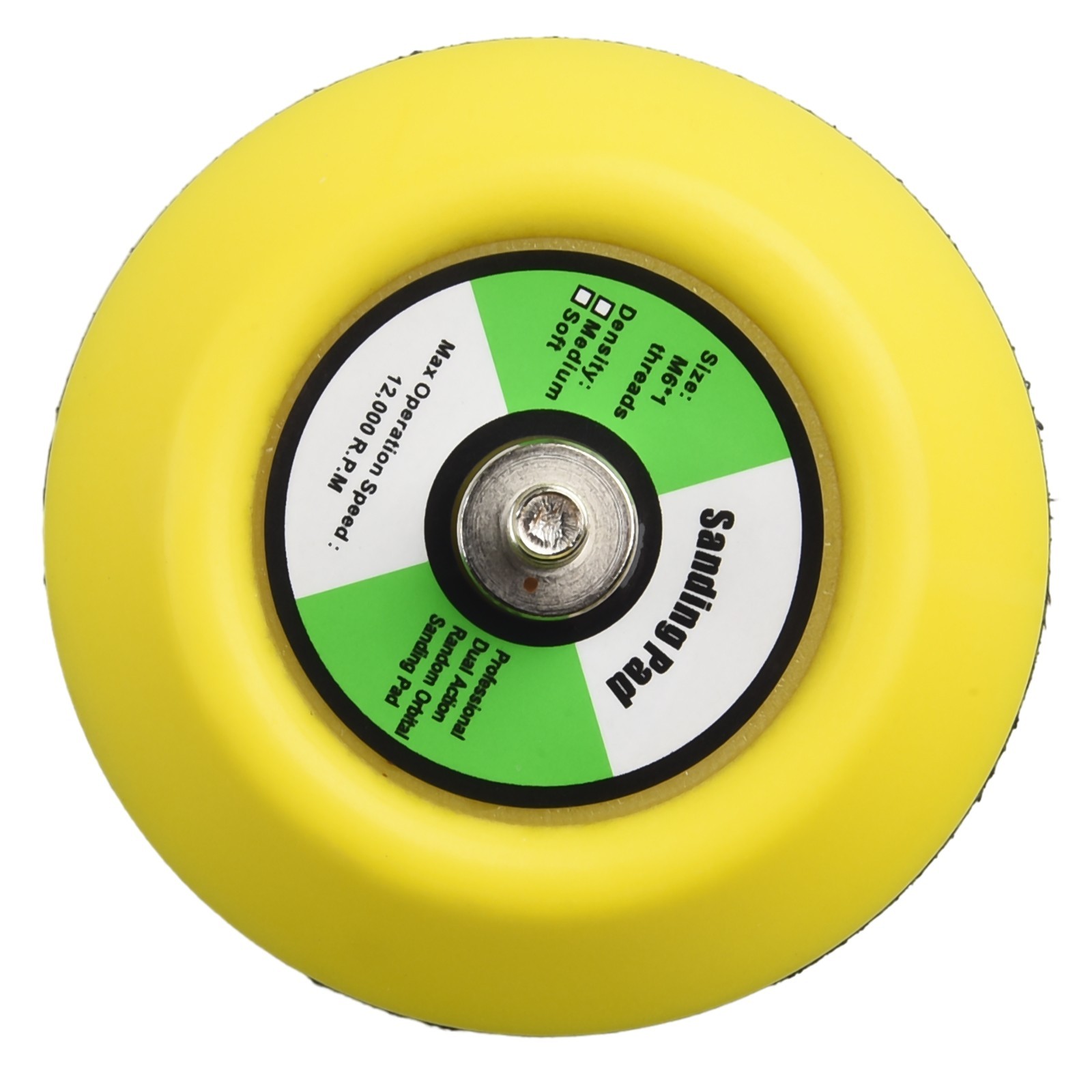 5pcs/ 3 75mm Hook& Loop Sanding Polishing Backing Pad M6 Thread/ For Air-Sander