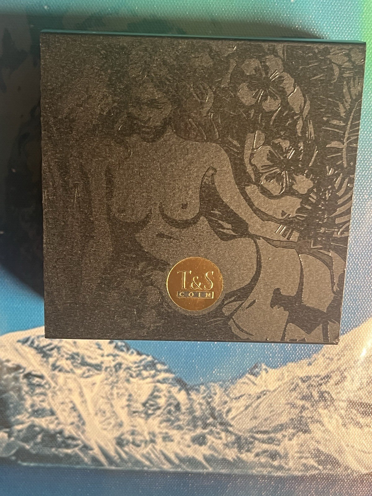 2024 Cameroon Nymphs 2oz Silver  High Relief 24kt Gilded Coin Ltd. 500
