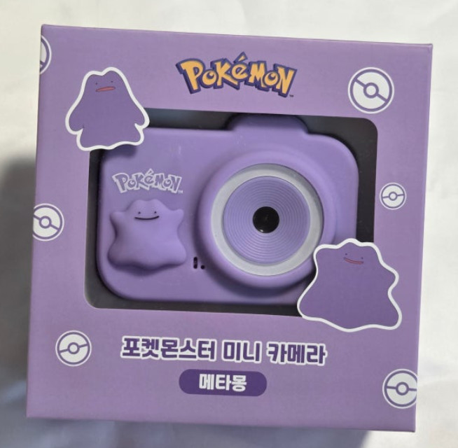 Pokemon Ditto Mini Digital Camera 8GB SD Card Official Korea