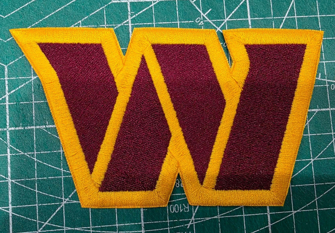 Washington Commanders 3.75" Iron On Embroidered Patch Football Logo NFL shoulder