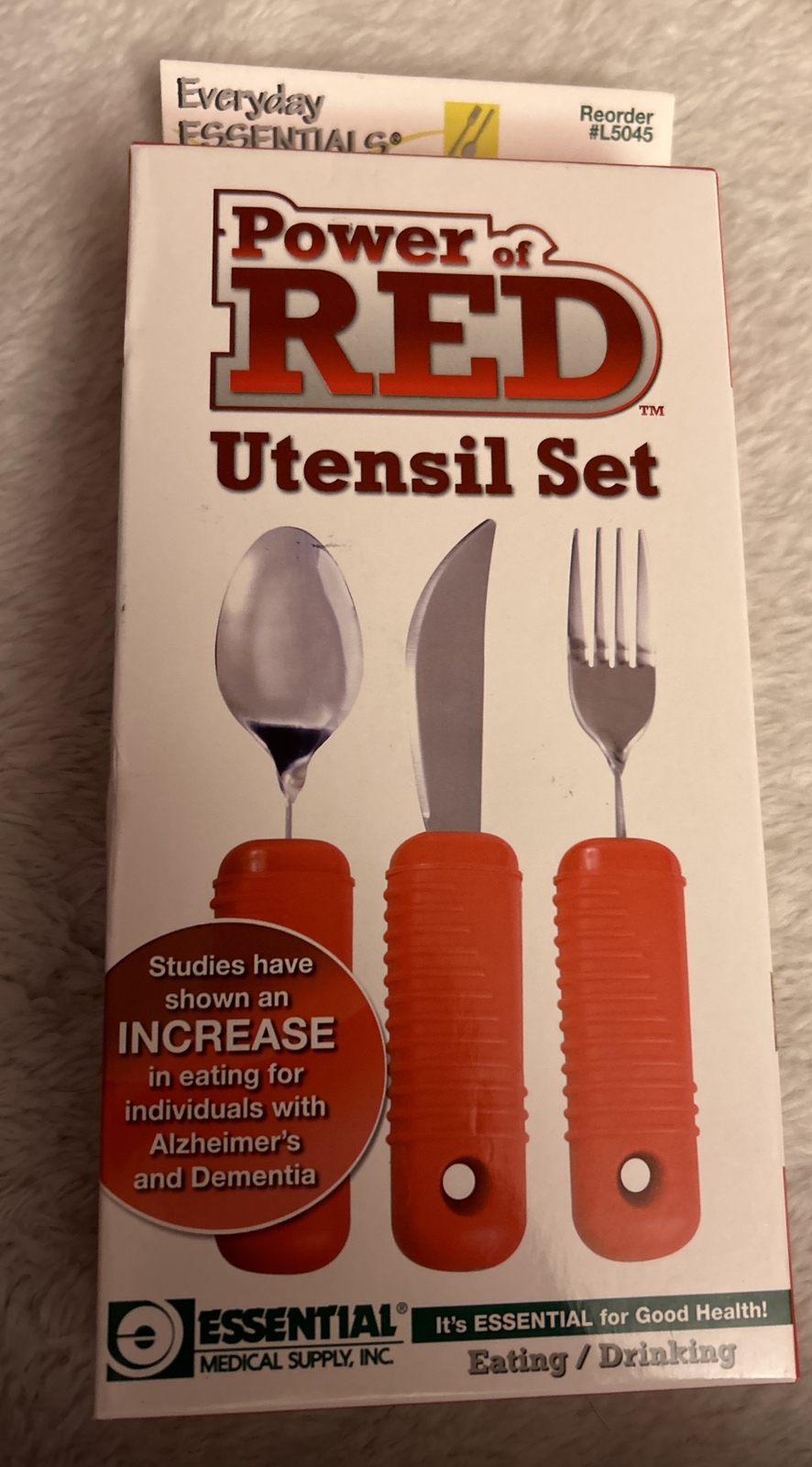 Power Of Red Everyday Essentials Complete Bendable Utensil Set of 3