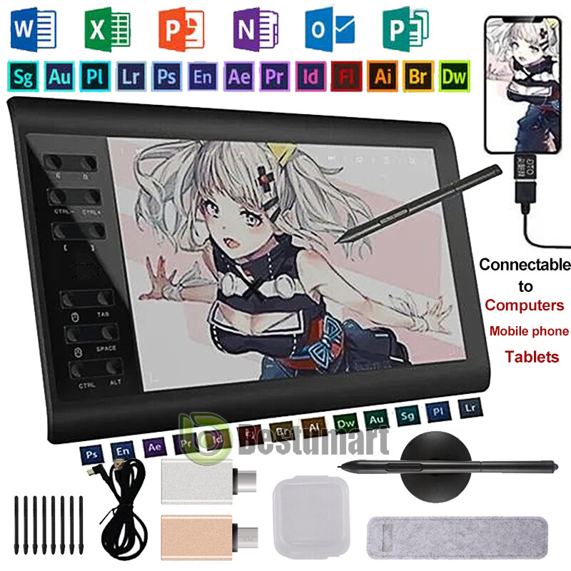 Tableta 10x6 Pluma De Dibujo Digital Para Graficos Grafica Digitalizadora NUEVO