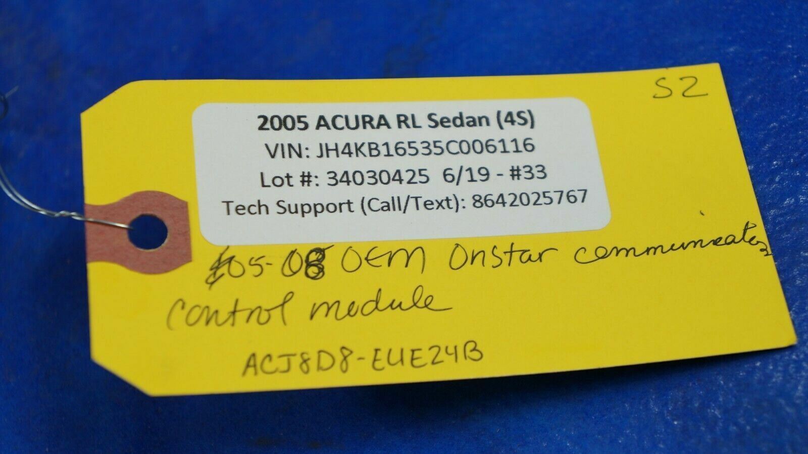 2005 - 2008 ACURA RL OEM ONSTAR COMMUNICATION CONTROL MODULE ACJ8D8-EUE24B