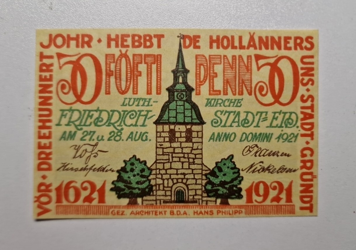 50 Pfennig 1921  Excellent Condition Old BANKNOTE Germany