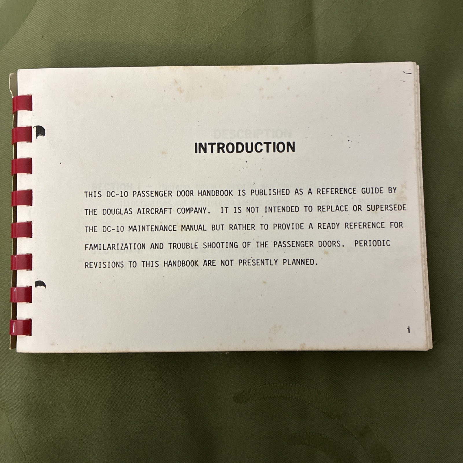 McDonnell Douglas DC-10 Passenger Door Handbook