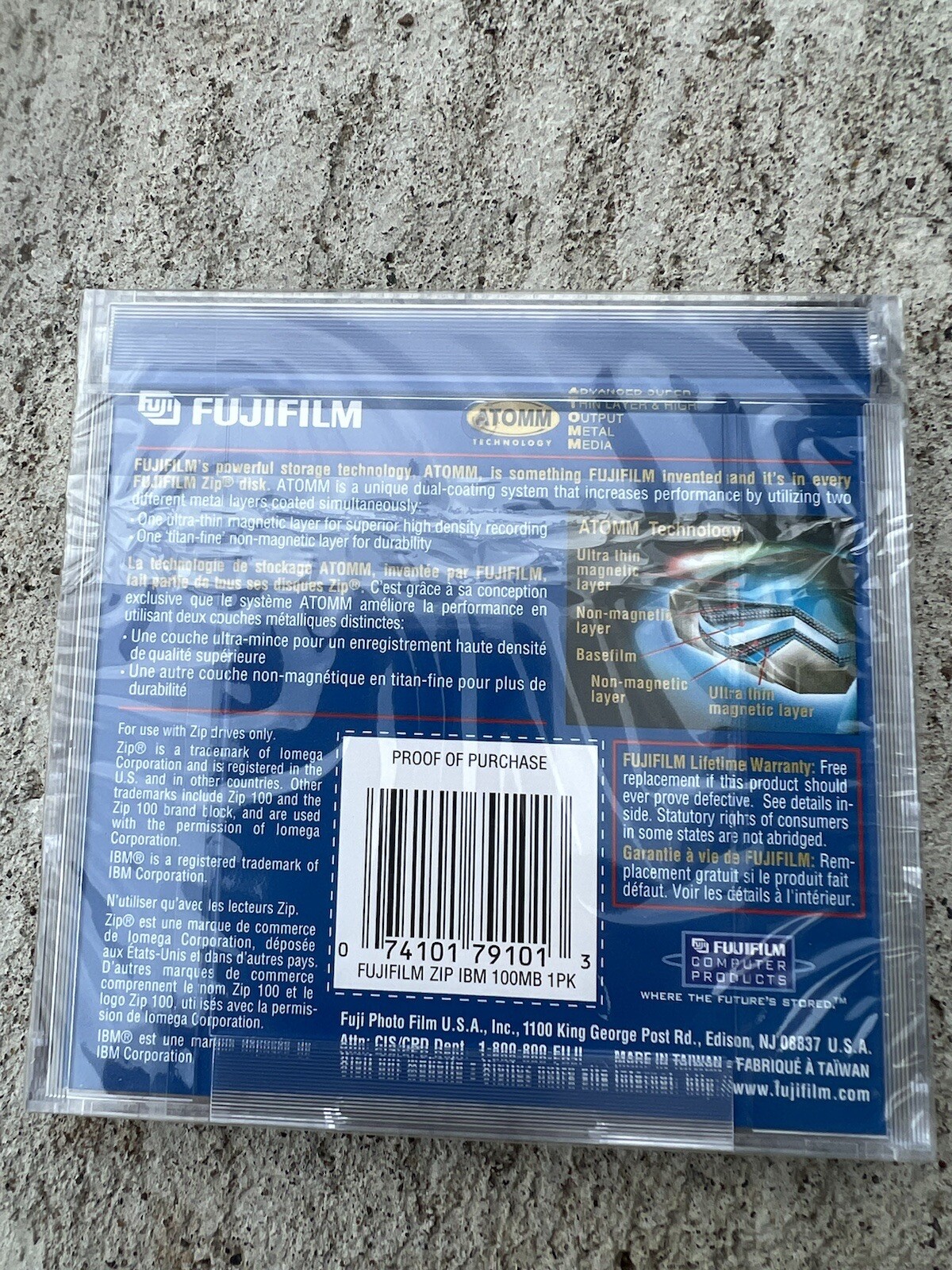 NEW FUJIFILM ZIP 100MB DISK IBM FORMATED