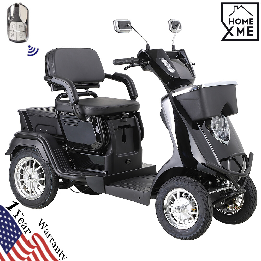 Heavy-Duty 4 Wheel Mobility Scooter 36 Miles 2 Steater 1000W for Senior Adults