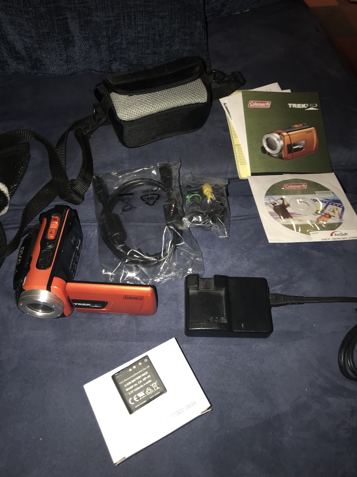 16MP TrekHD Underwater Camcorder & Digital Camera Waterproof Full HD Res  ORANGE
