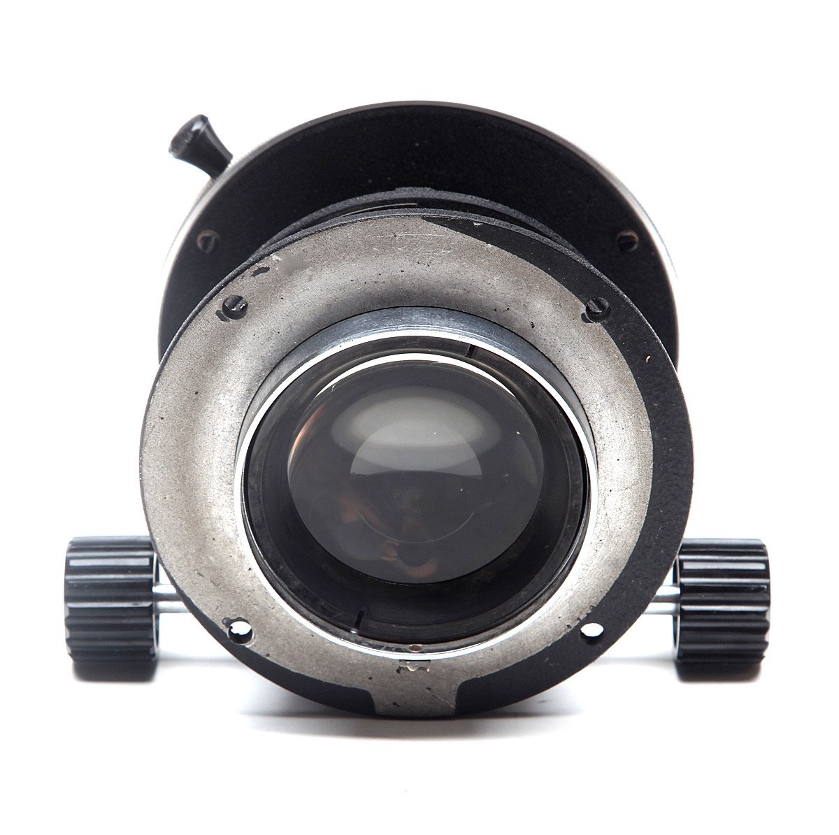 Vintage Microscope Condenser Features Adjustable Iris Diaphragm