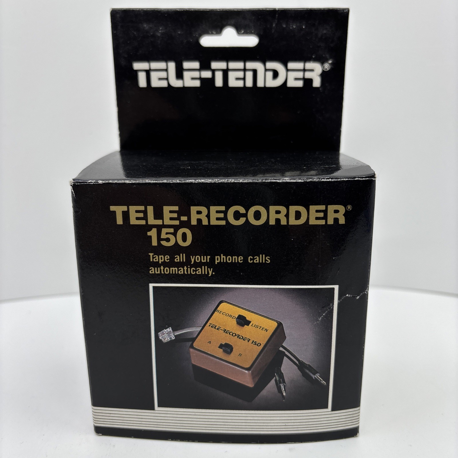 Tele-Tender Tele-Recorder TR-150 • New Old Stock • Automatically Tape Your Calls