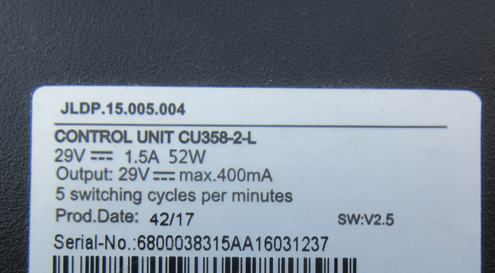Okin Control Box Unit CU358-2-L SEALY SERTA TEMPURPEDIC