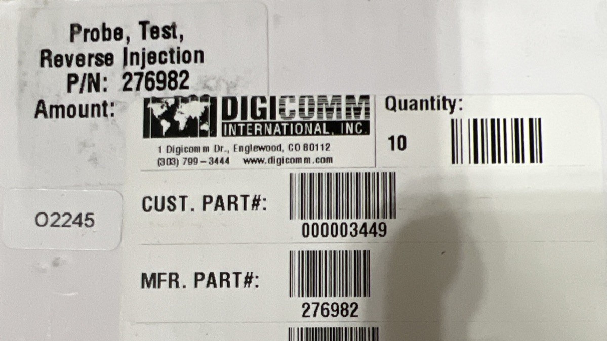 10 QTY Digicomm 276982 Probe