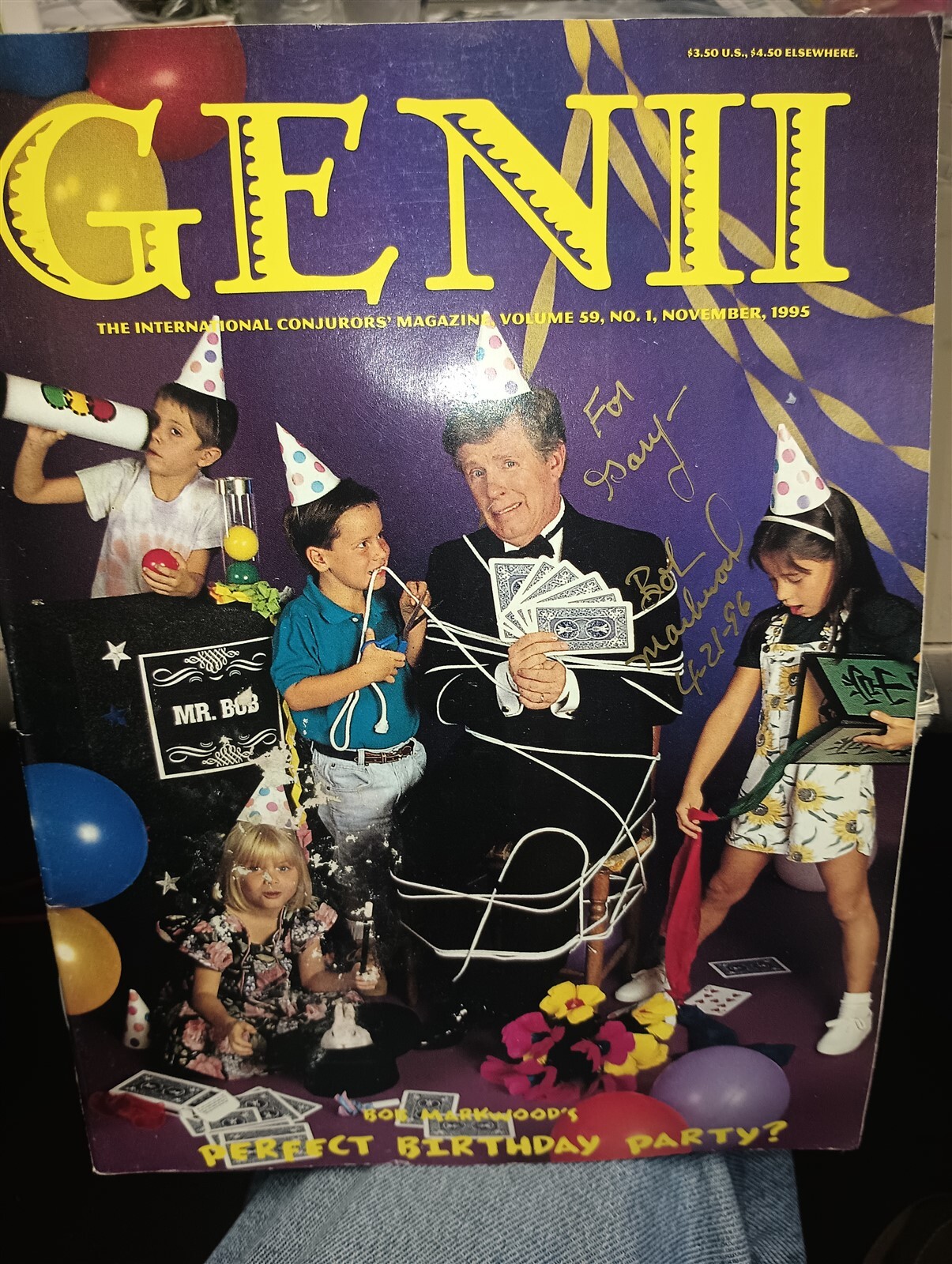 Bob Markwood Genii Magazine Issue Autographed on Cover