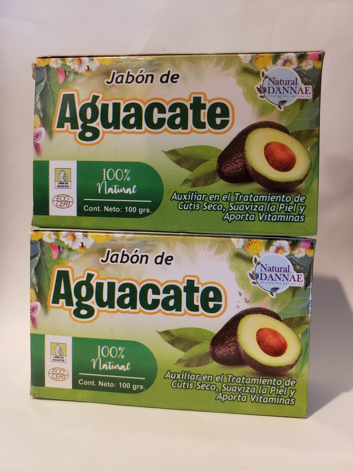 AVOCADO SOAP JABON DE AGUACATE (2 Pack) 100% Natural "Cutis Seco, Suavizante"