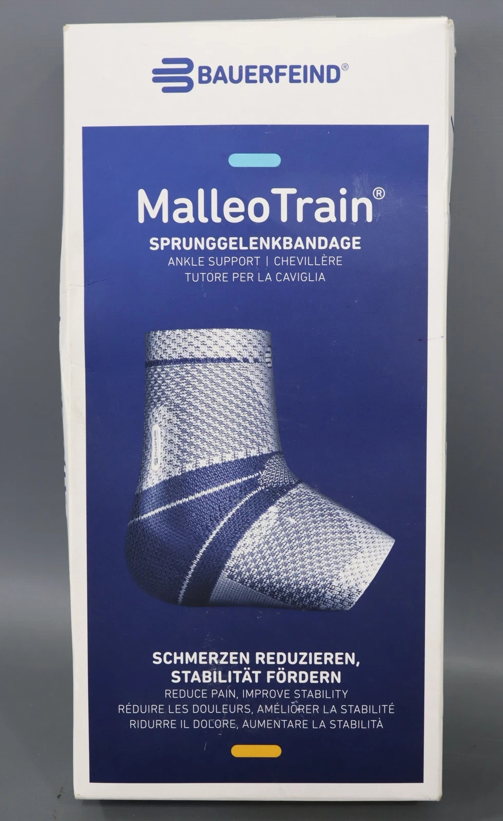 Bauerfeind MalleoTrain Ankle Support, Stability, Beige, Size 5, Right Foot