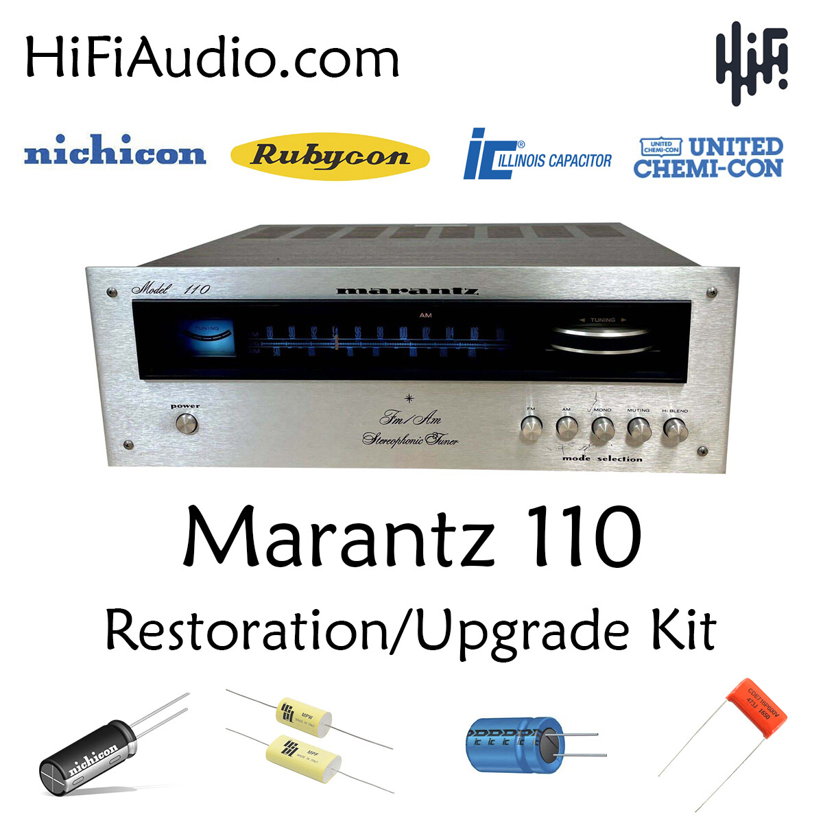 Marantz 110 tuner rebuild restoration recap upgrade kit repair capacitor