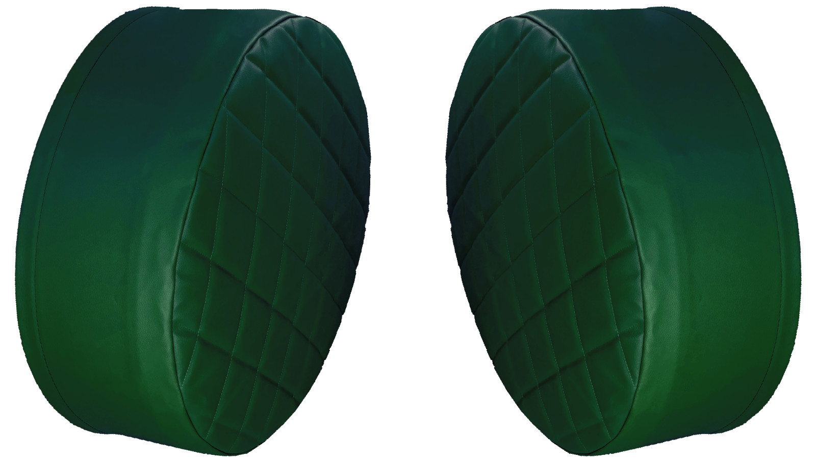 26" Forest Green Tank End Covers for Tanks that are 26" Diameter