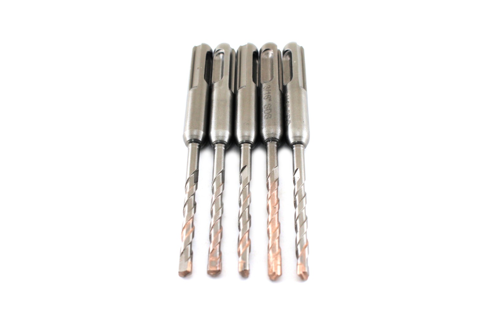 TMAX 5 pc SDS Plus Rotary Hammer Drill Bit Set (3/16 x 2 x 4") Carbide Tipped